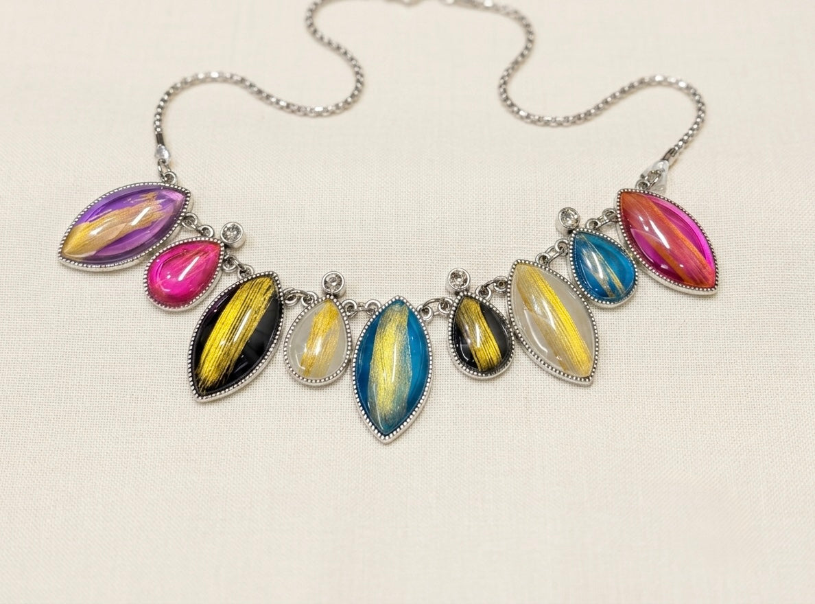 Havana - Multicolor & Gold Statement Necklace & Earring Set